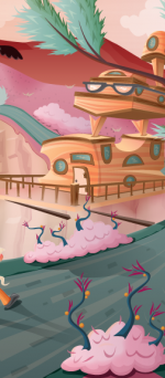 Approaching the Hacienda at Sunset